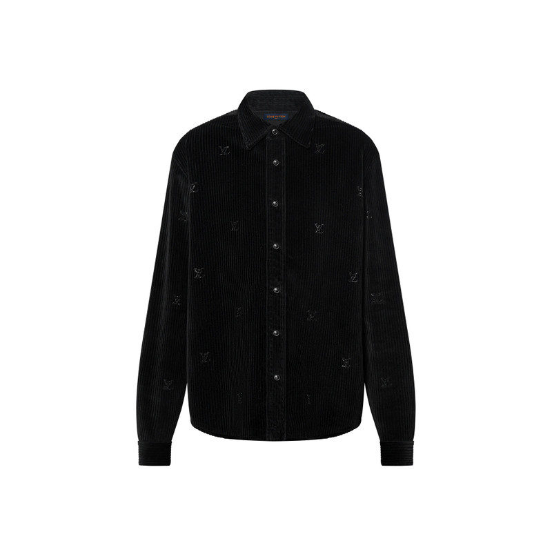 Button-Down Long-Sleeved Corduroy Shirt 1