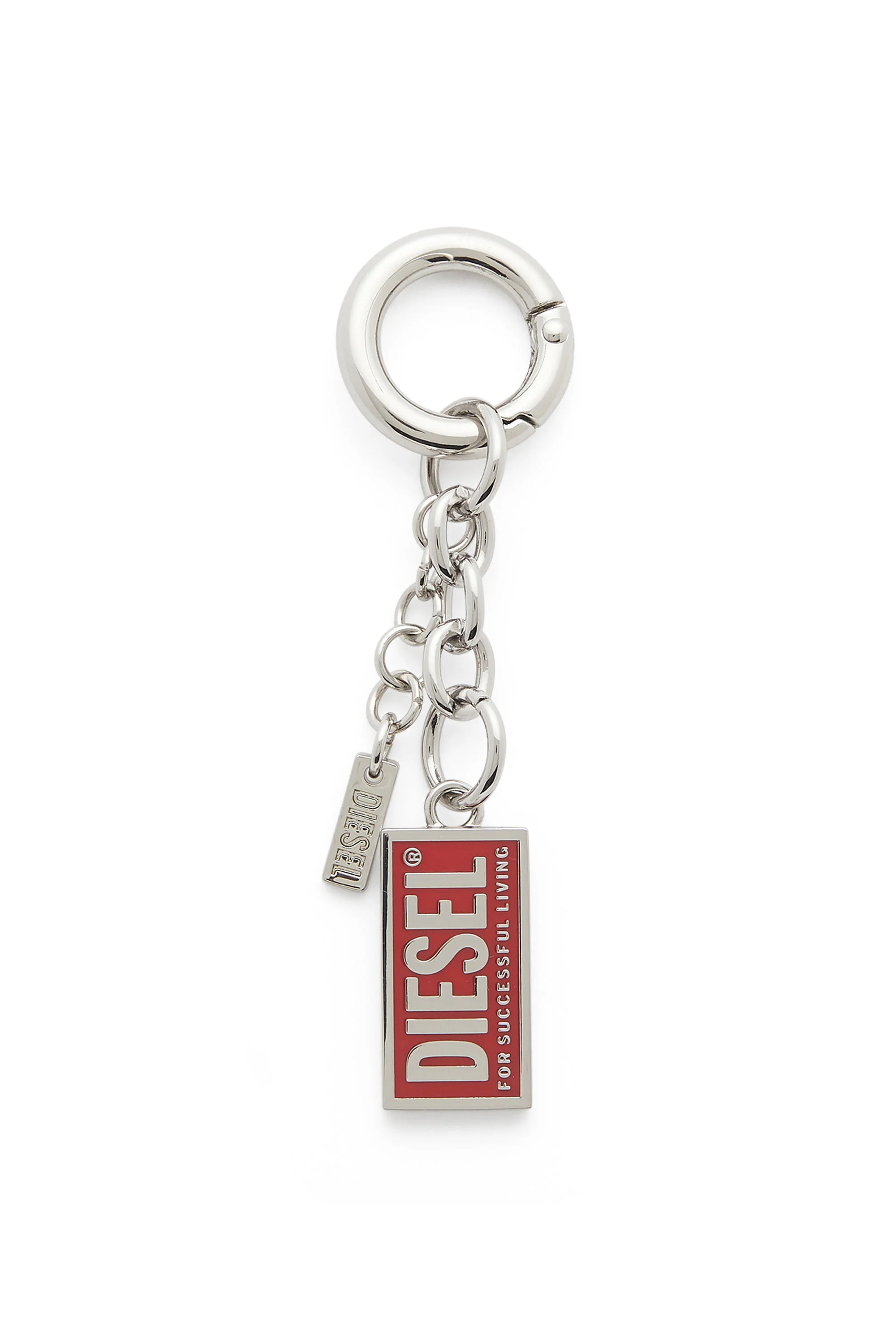 METAL KEYRING WITH BISCOTTO LOGO CHARM - 1