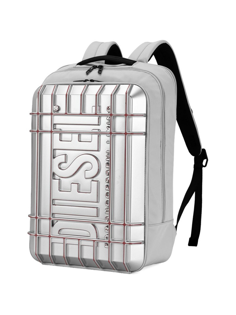 embossed-logo zipped backpack 3