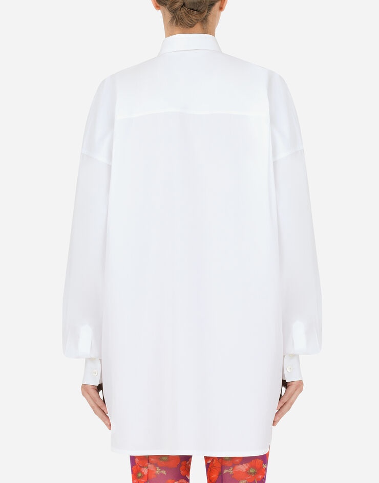 Cotton shirt with DG logo - 3