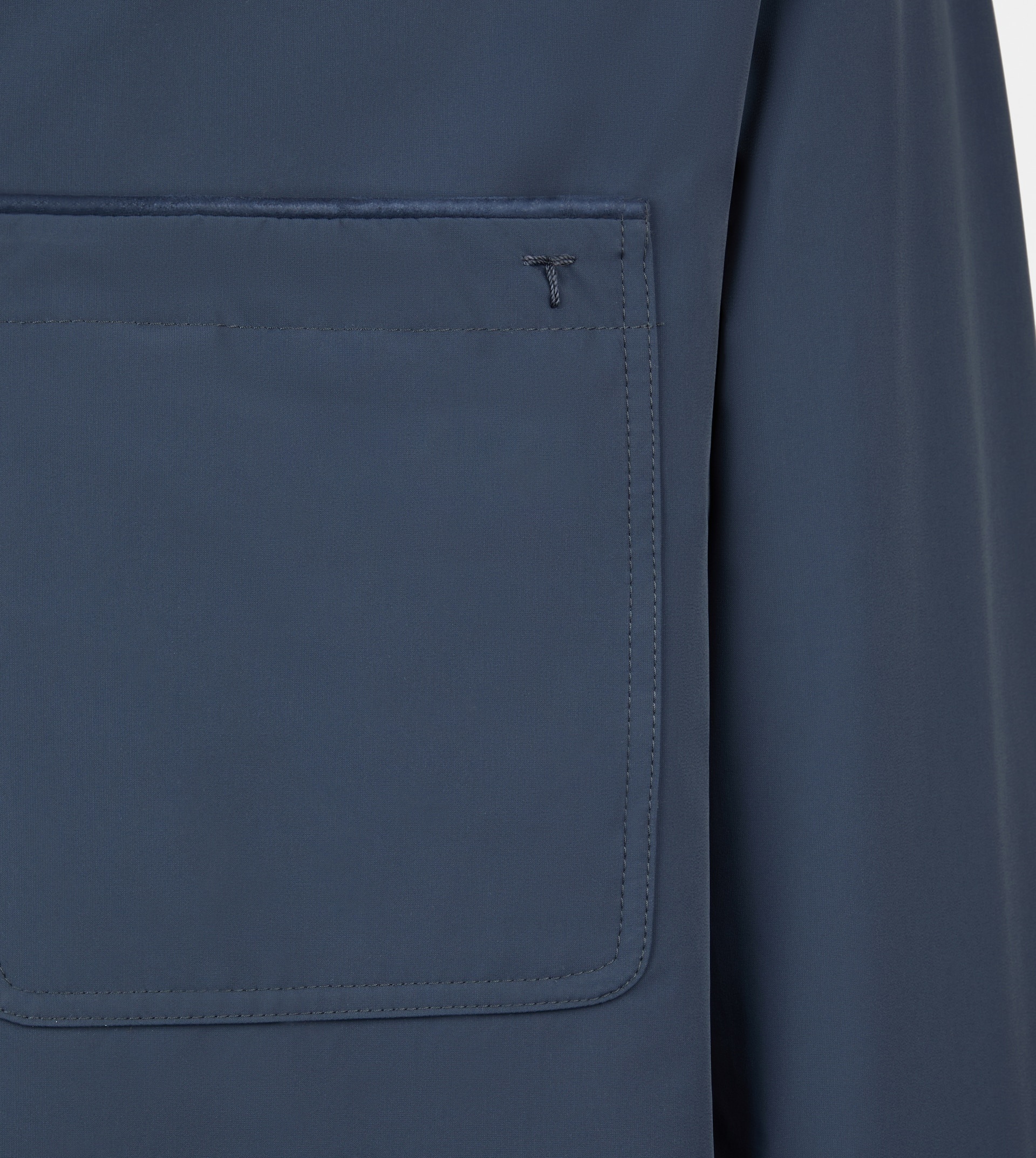 SHIRT JACKET IN TECHNICAL FABRIC - BLUE - 8