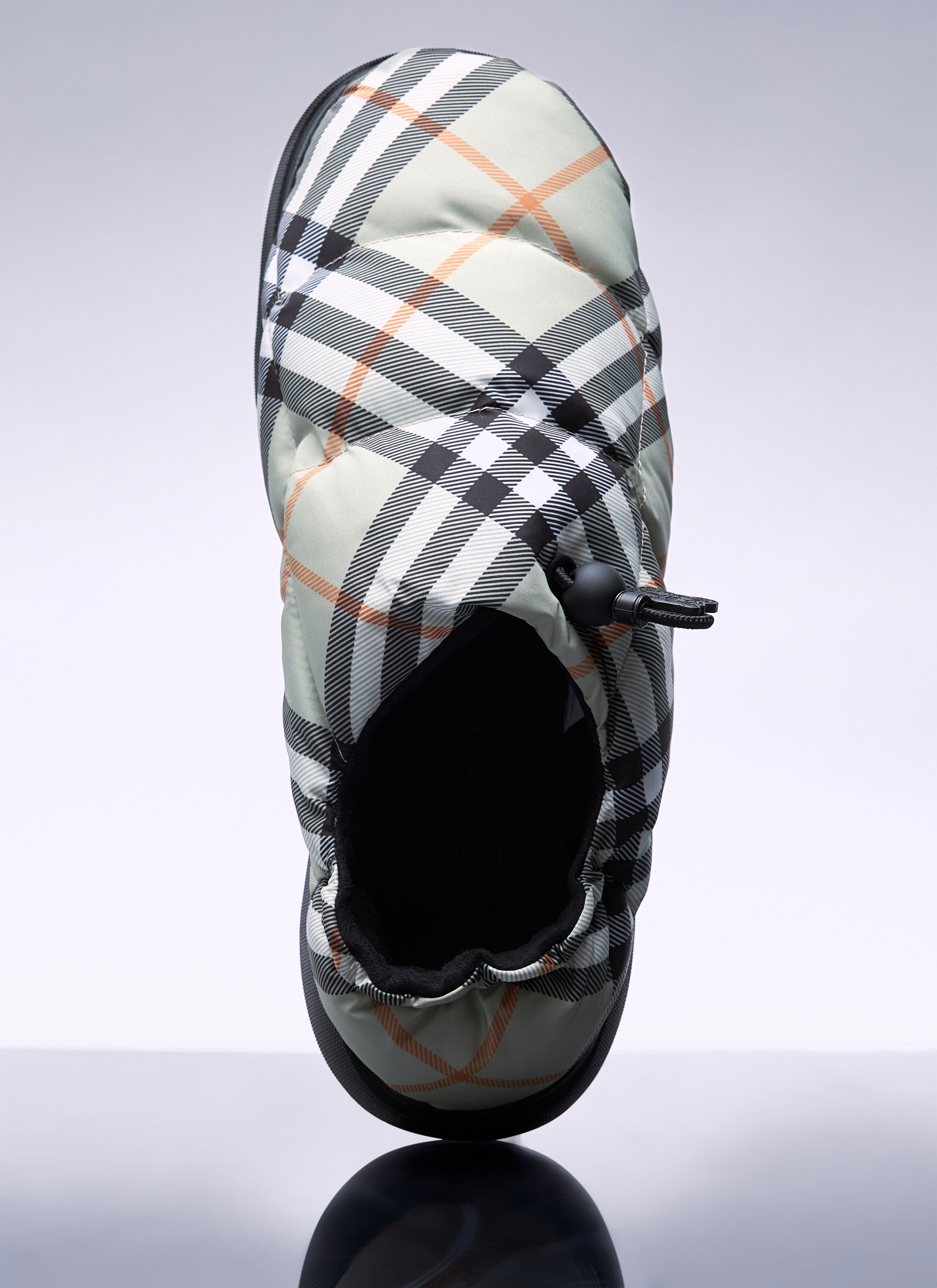 【BURBERRY】 Check Pillow Mule Burberry Pillow Checked Nylon Mules, Brand Size 43 ( US Size