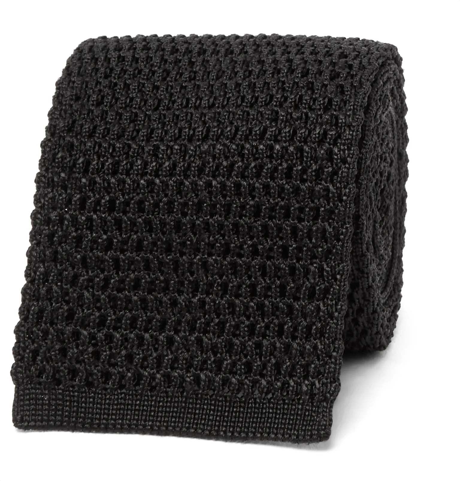 7.5cm Knitted Silk Tie - 1