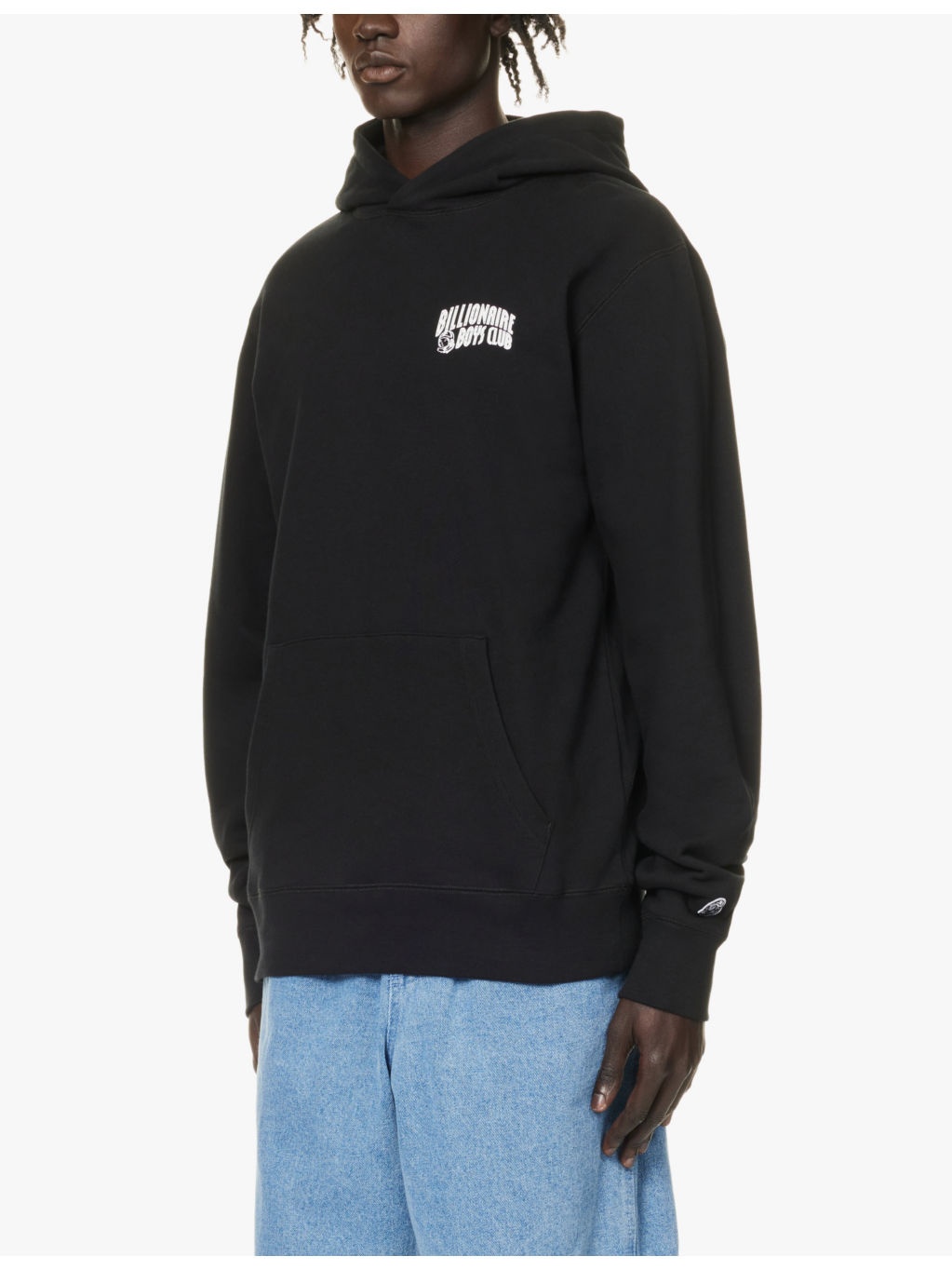 Small Arch brand-print cotton-jersey hoody - 3
