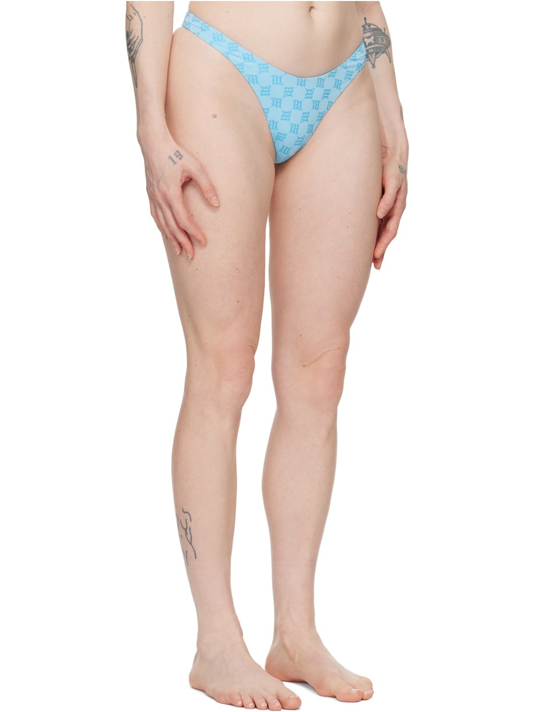 SSENSE Exclusive Blue Monogram Bikini Bottom - 2