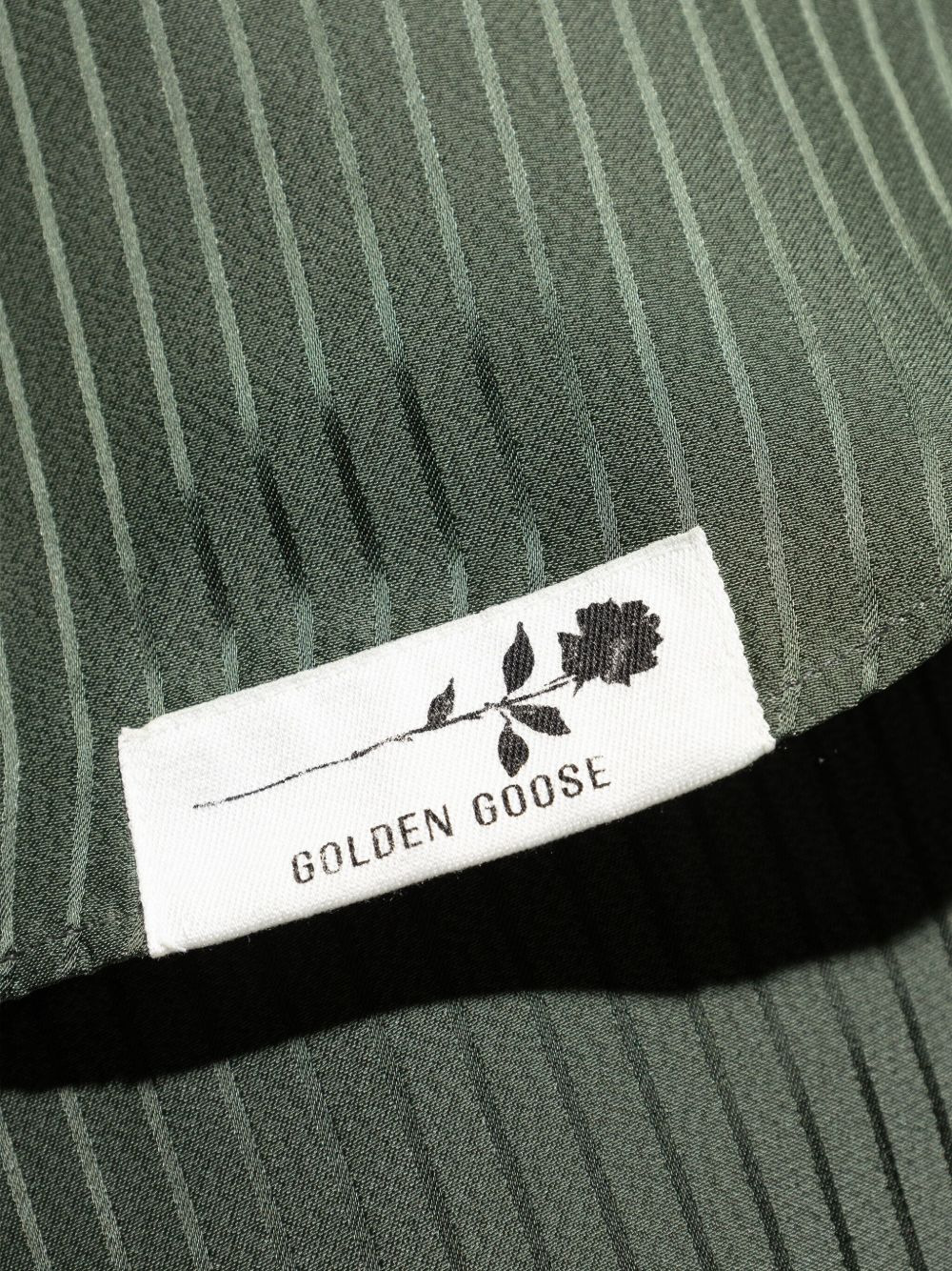 pinstripe buttoned-cuff shirt - 5