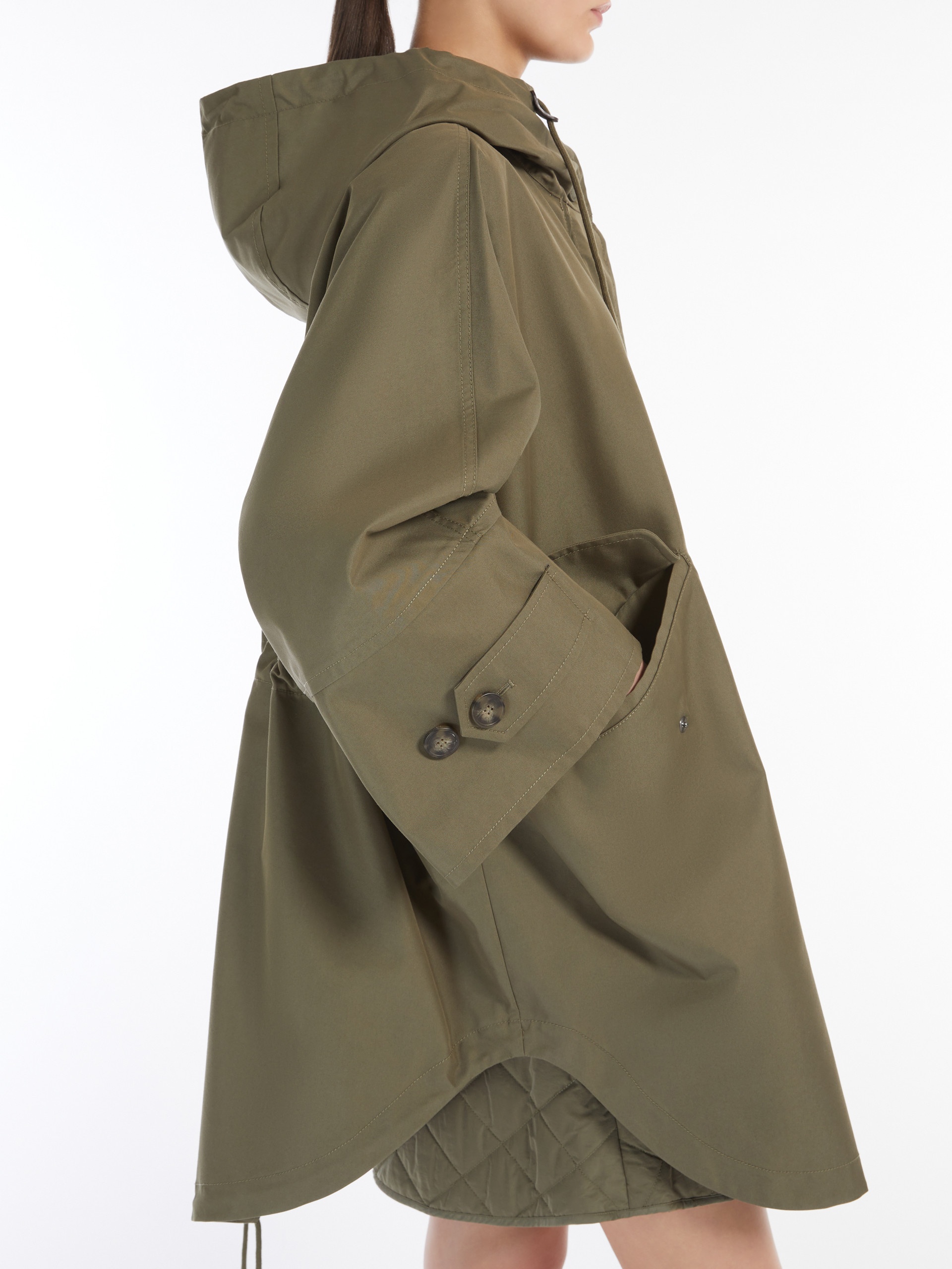 USA Water-repellent cotton gabardine cape - 5