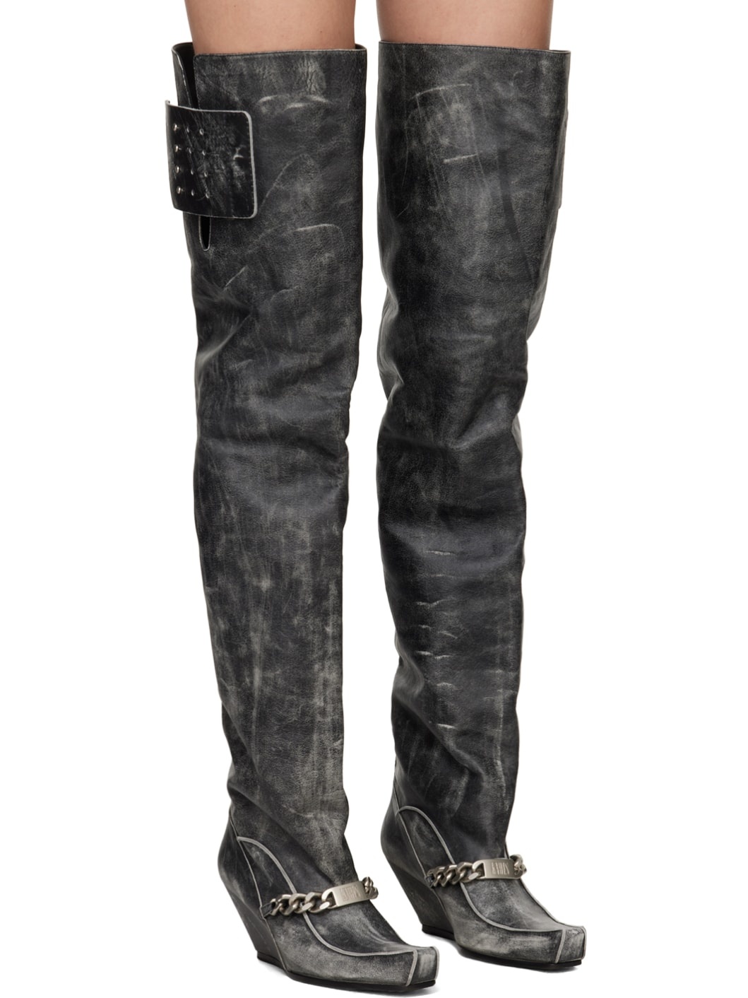 Black Precious High Boots - 4