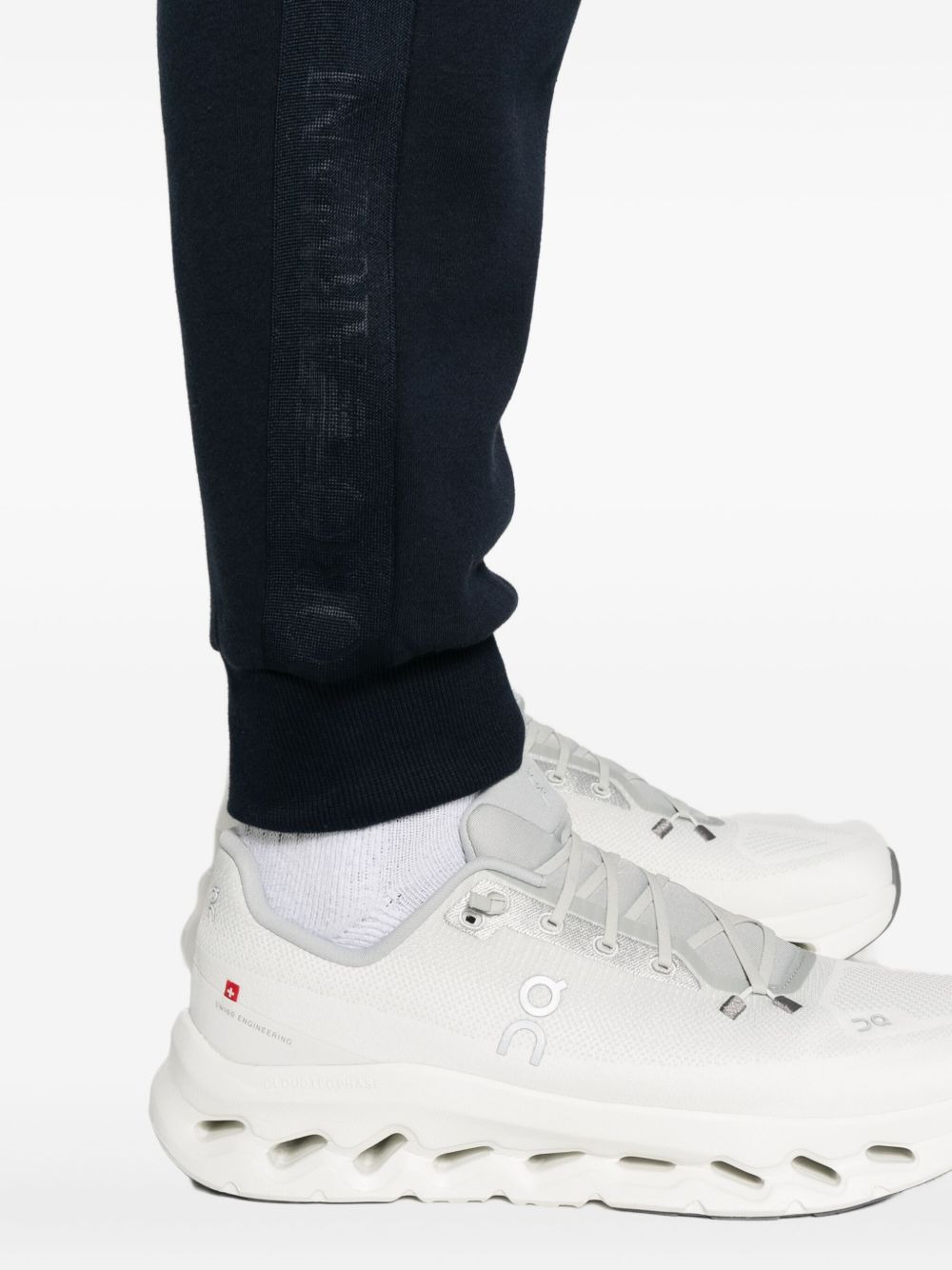 logo-detail elasticated-waistband track pants - 5