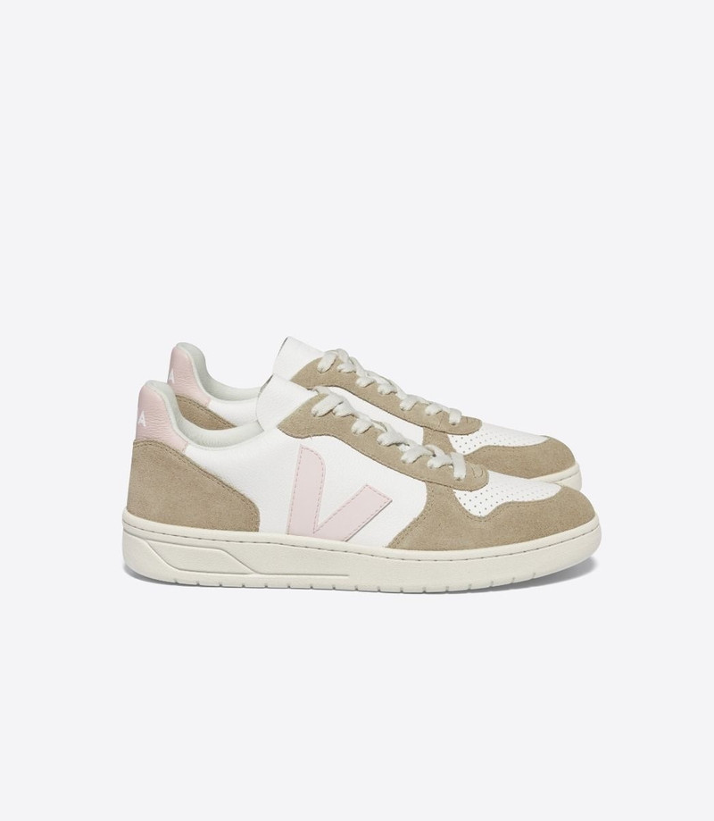 V-10 LEATHER WHITE PETALE SAHARA - 1