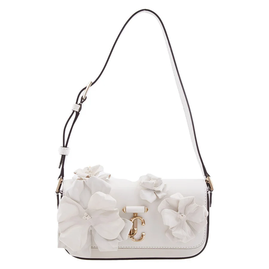 Jimmy Choo Avenue Floral Applique Shoulder Bag - 1