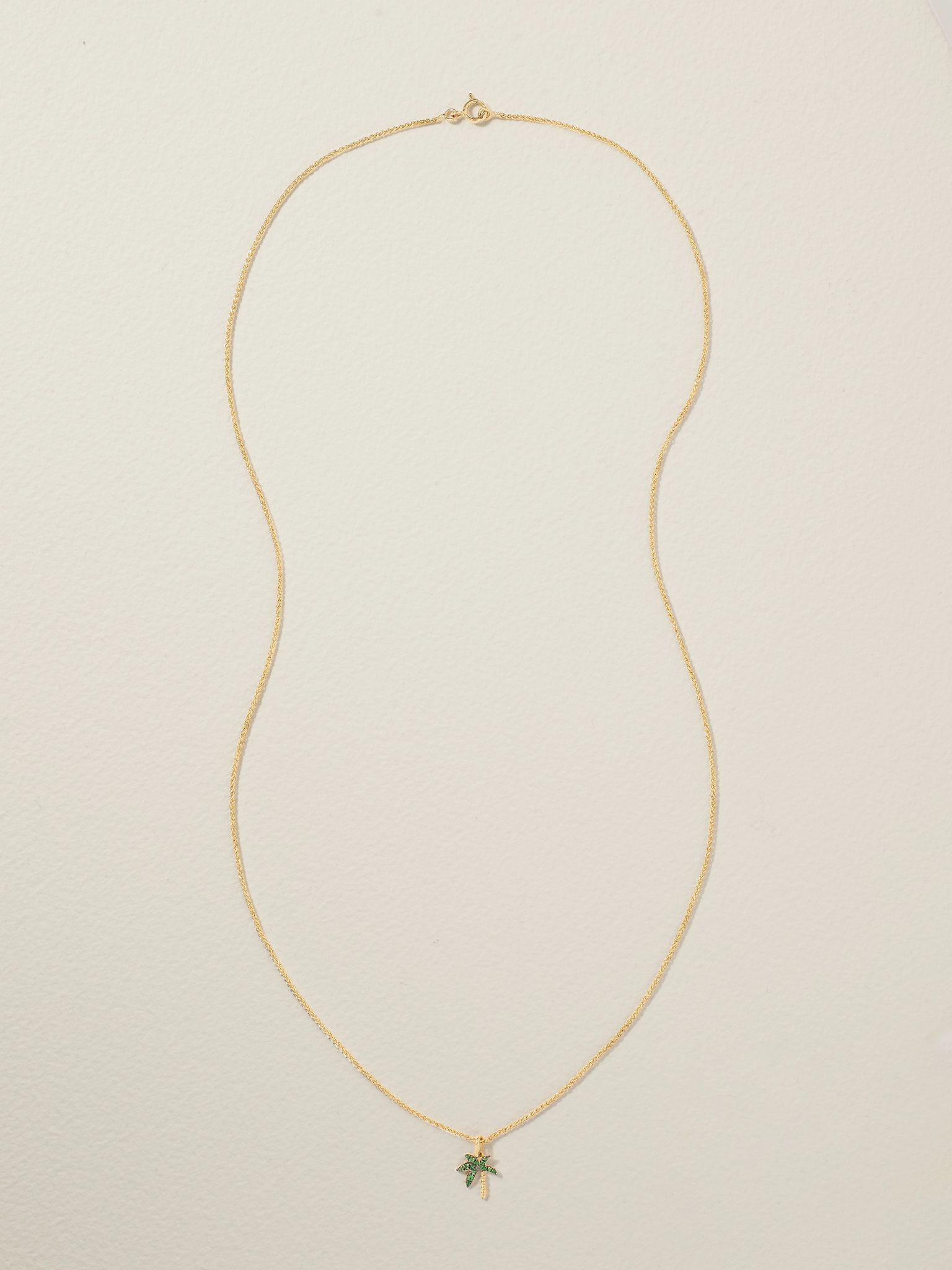 18-karat gold tsavorite necklace Gold - 4
