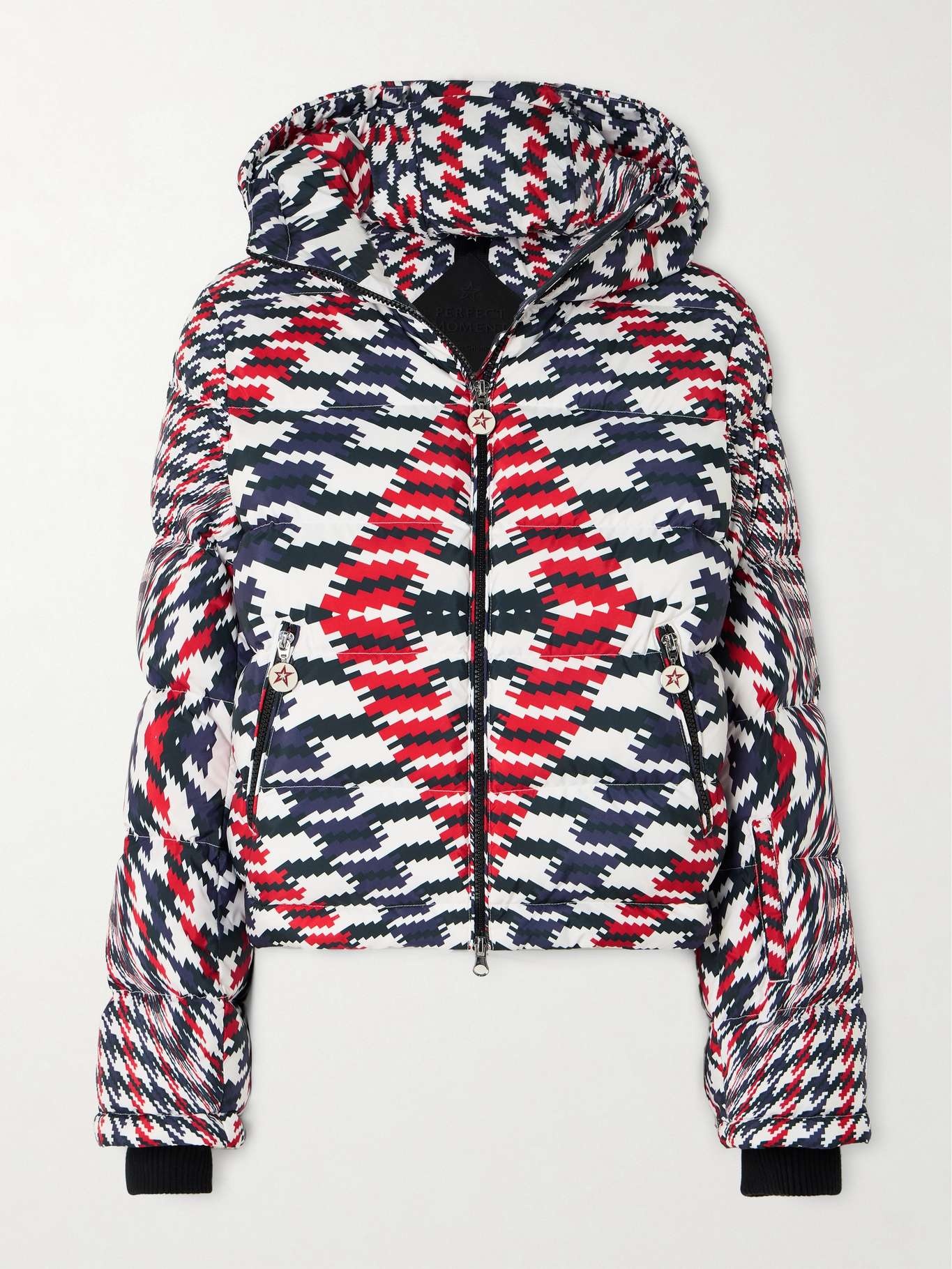 Polar Flare quilted printed down ski jacket - 1