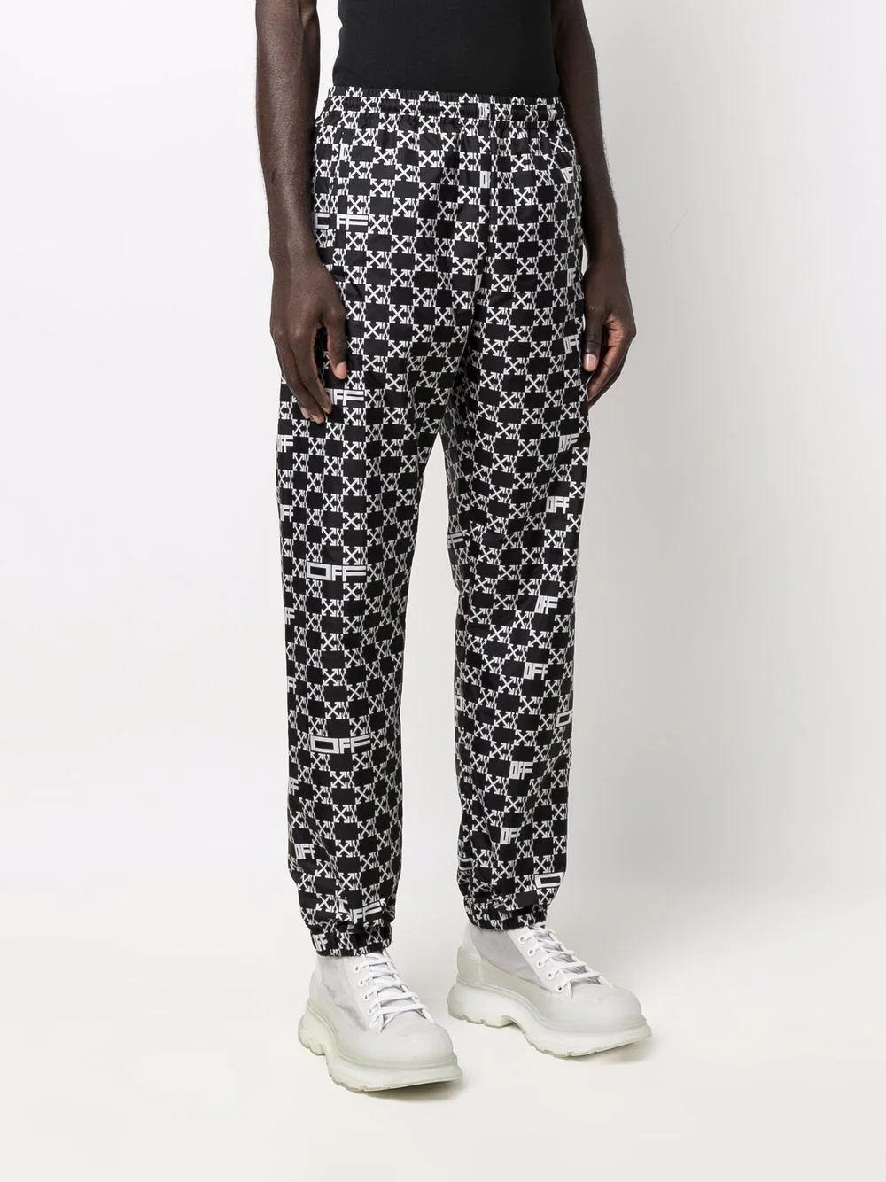 all-over logo track pants - 3