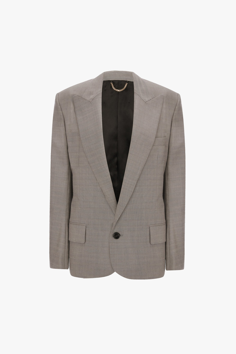 Sculptural Sleeve Jacket In Nickel 1