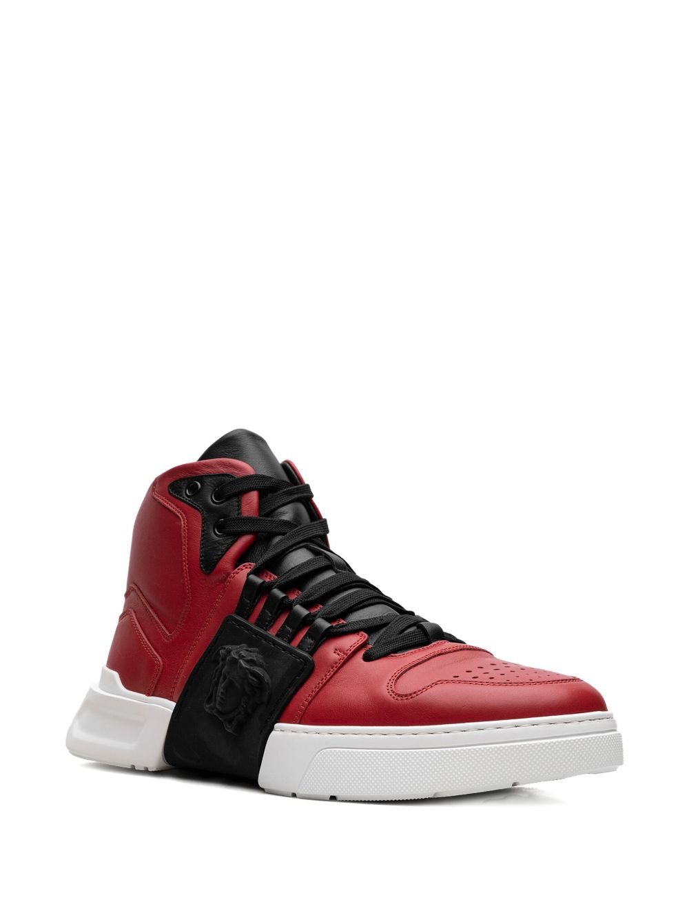 Medusa Strap high-top "Red/Black/White" sneakers - 2