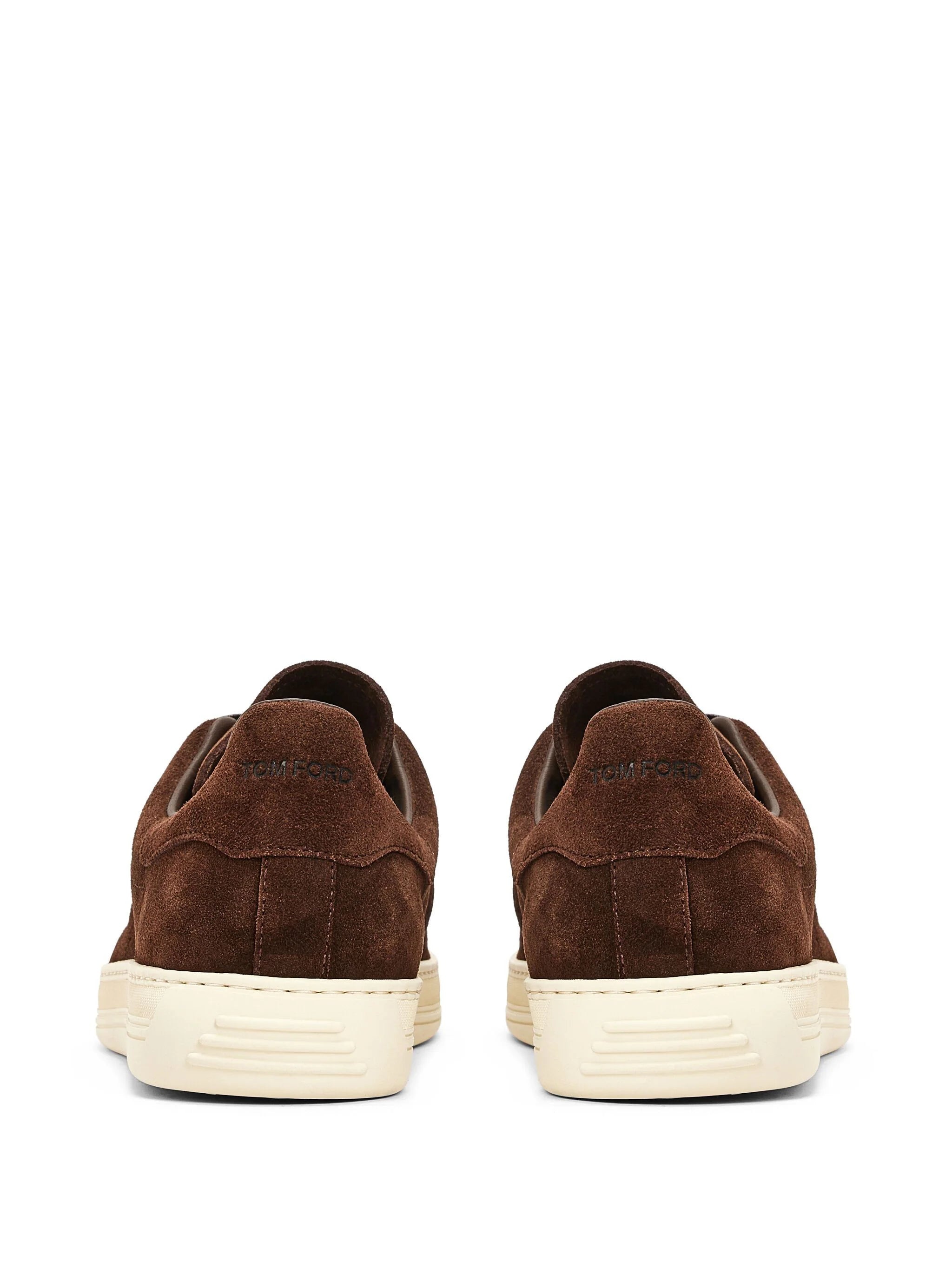 LACE UP LOGO-PRINT TRAINERS - 3