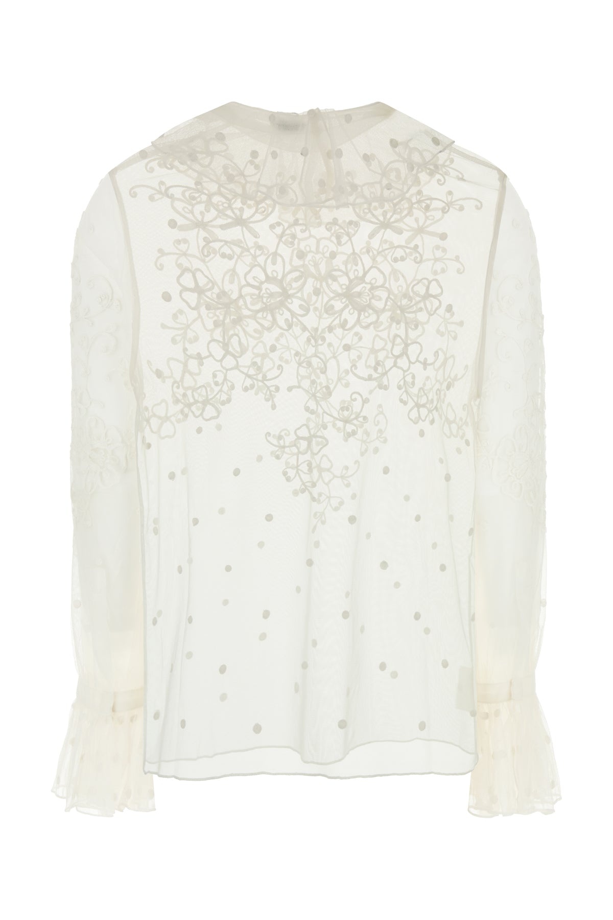 White mesh Middlemist blouse - 2