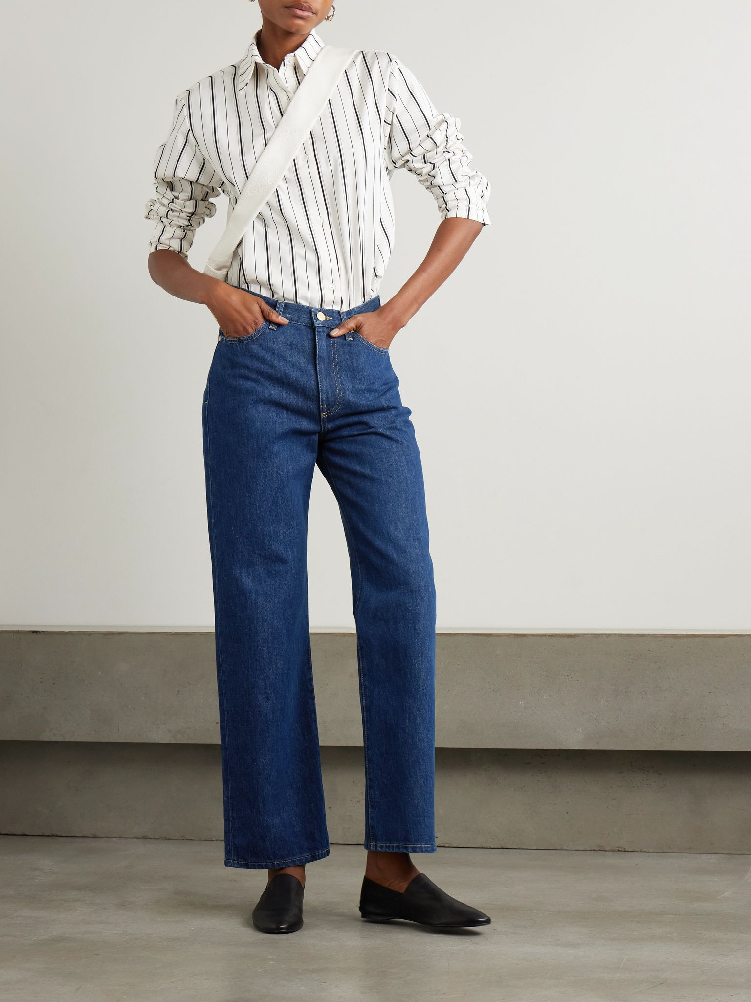 Sade high-rise straight-leg recycled jeans Indigo - 2