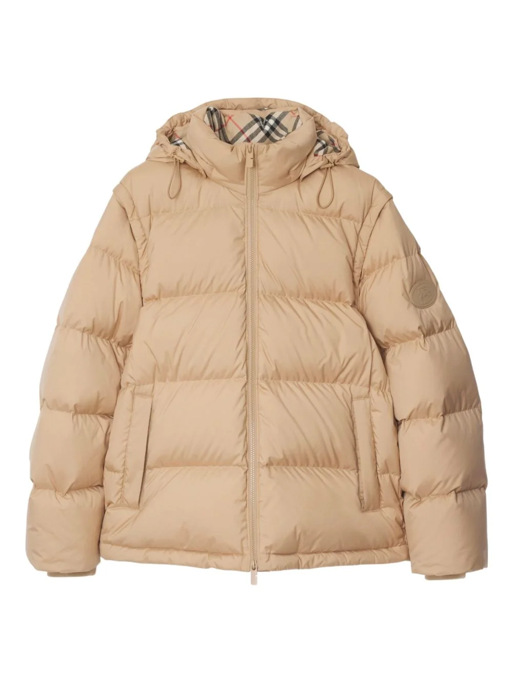 detachable sleeve puffer jacket - 1