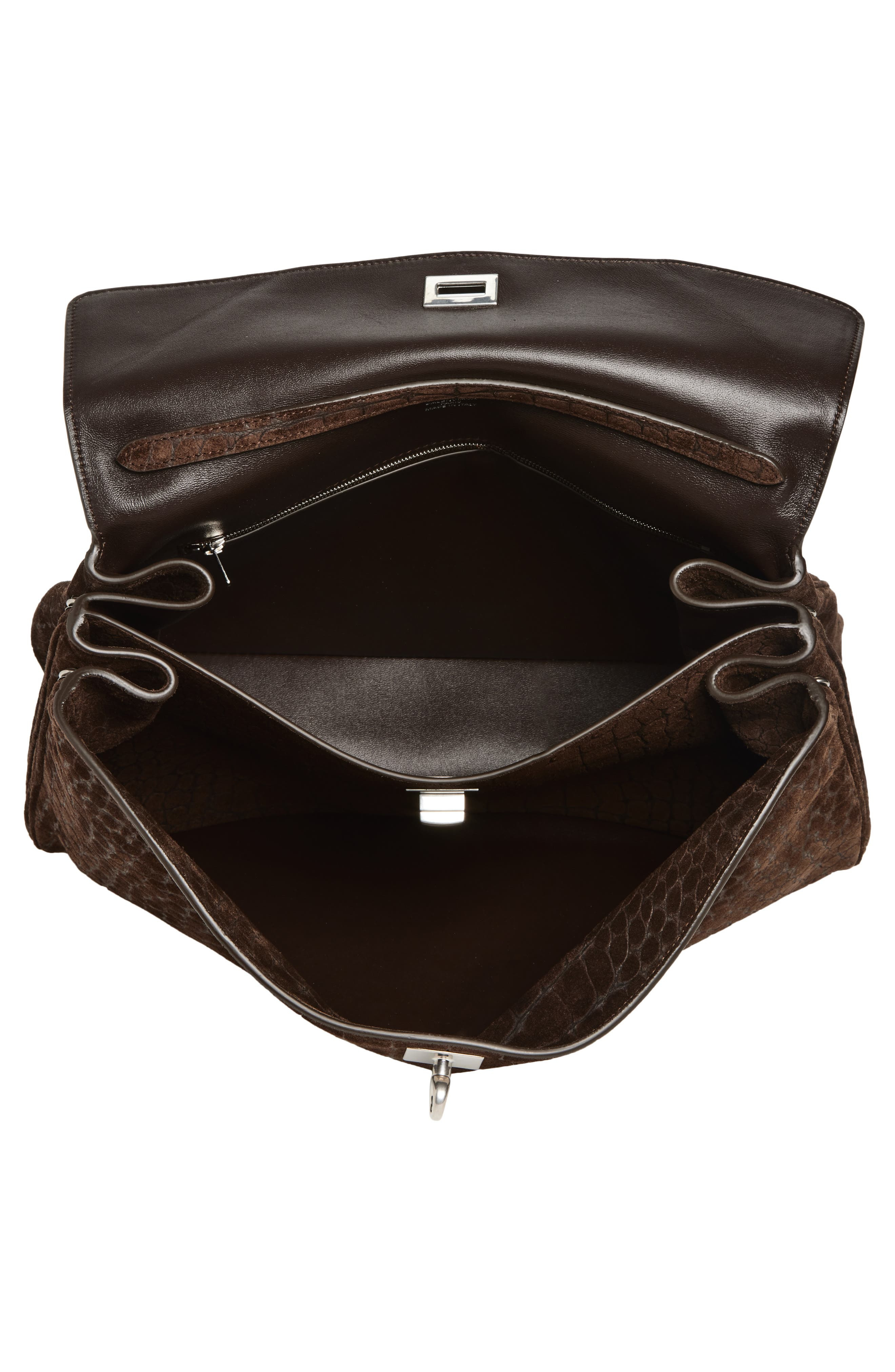 Balenciaga Medium Rodeo Croc Embossed Suede Top Handle Bag in 2411 Piper at Nordstrom - 7