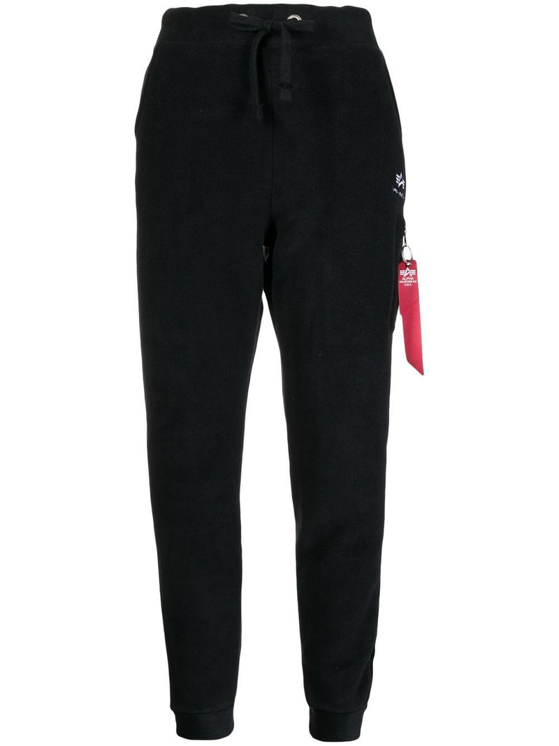 drawstring-waist slim track pants 1