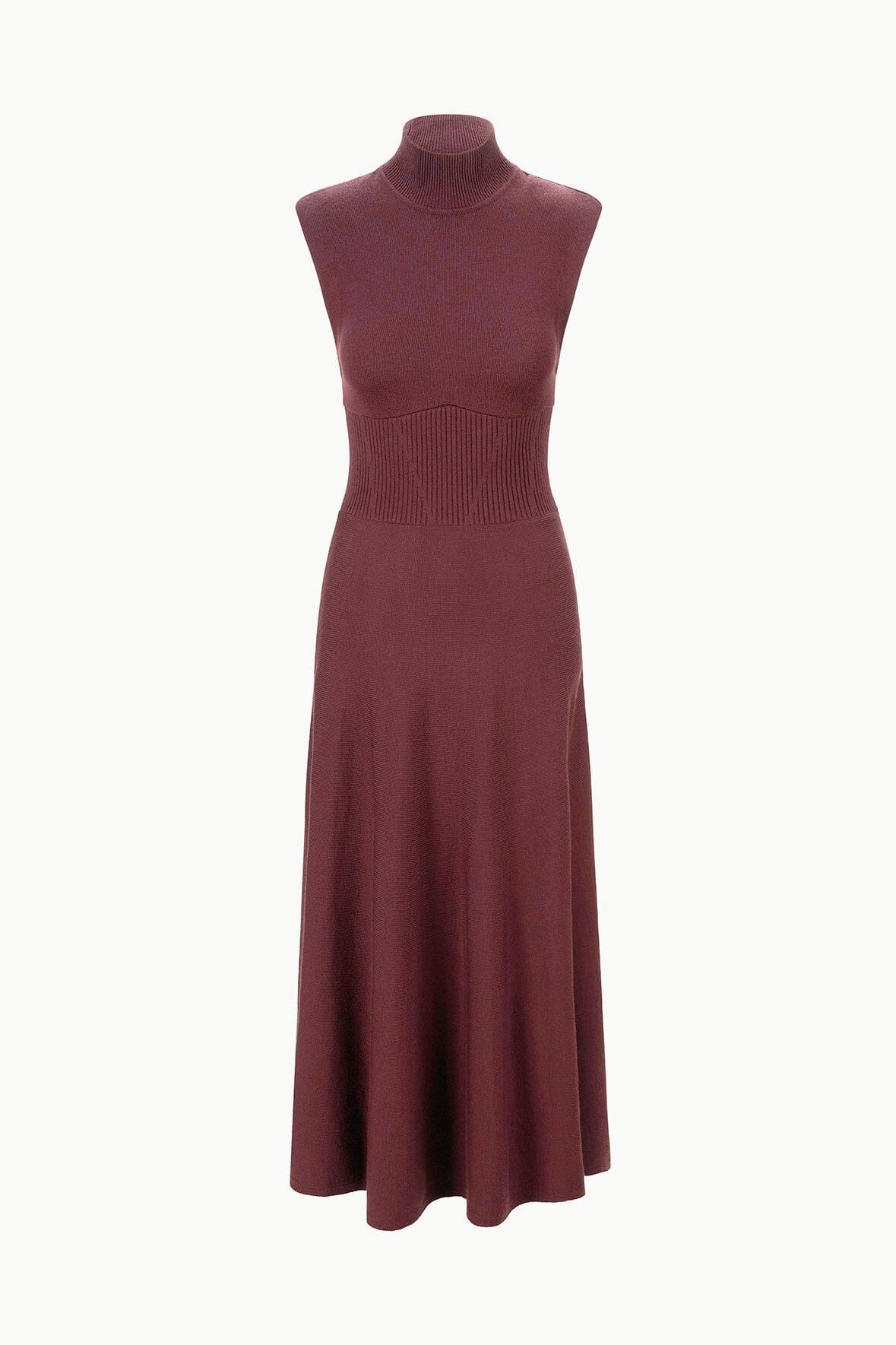 STAUD LAFAYETTE DRESS MERLOT - 1