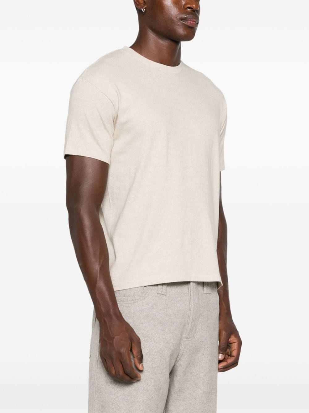 seamless crew-neck T-shirt - 3