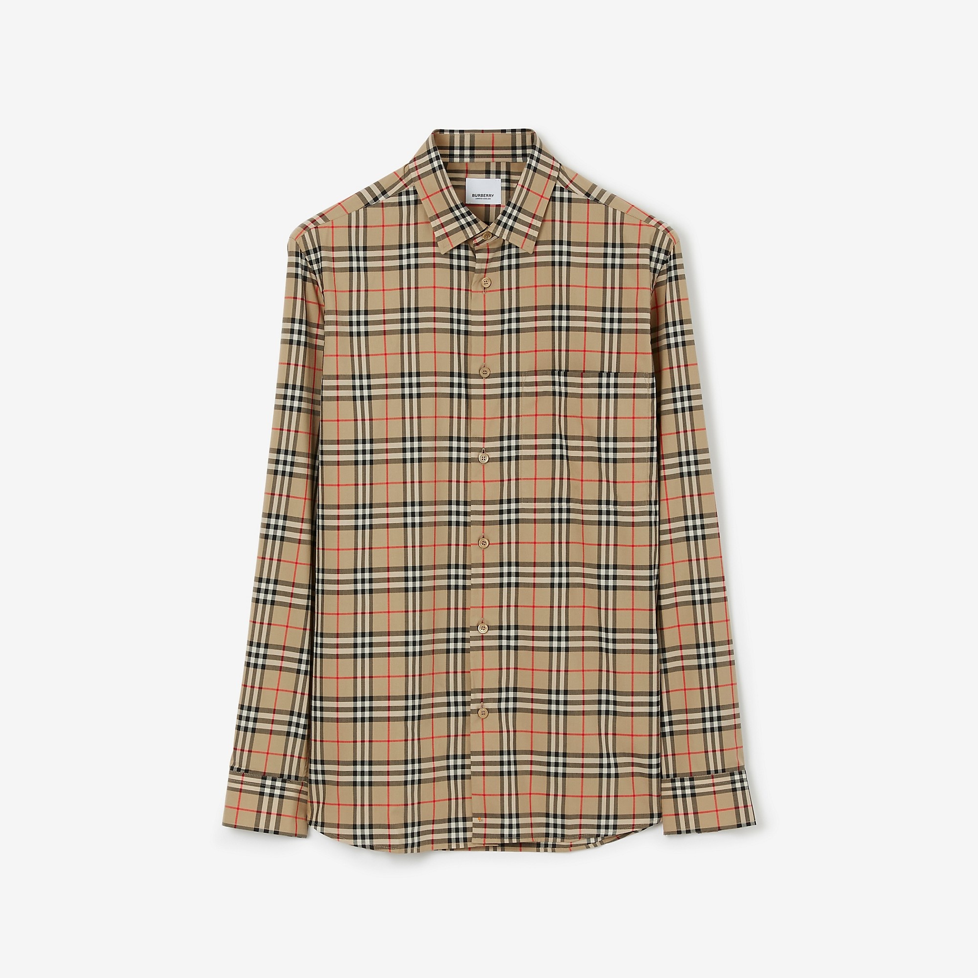 Check Cotton Poplin Shirt - 1