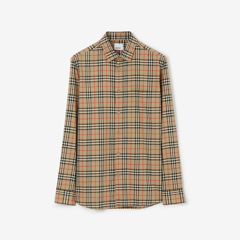 Check Cotton Poplin Shirt - 1
