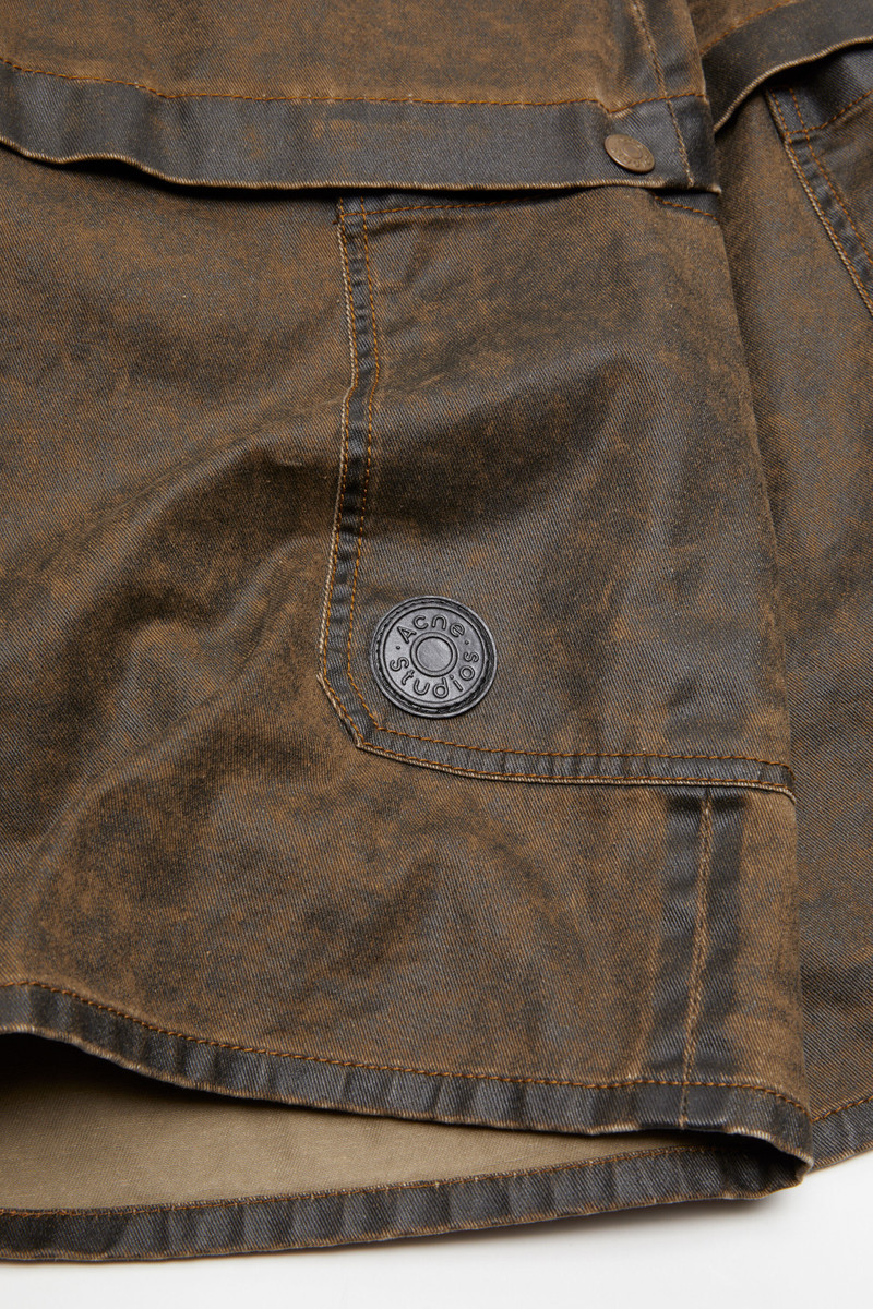 Shorts coated cotton - Brown 6