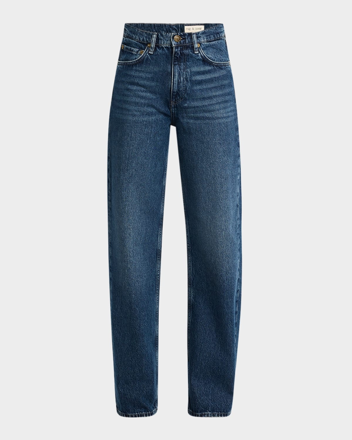 Shea High-Rise Relaxed Straight Jeans - 1