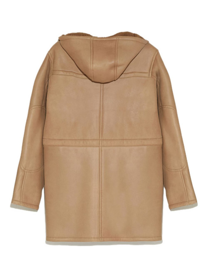 Yves Salomon hooded sheepskin coat outlook