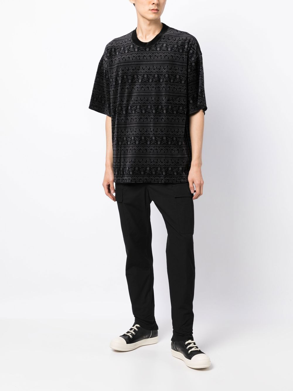 abstract-pattern short-sleeve T-shirt - 2