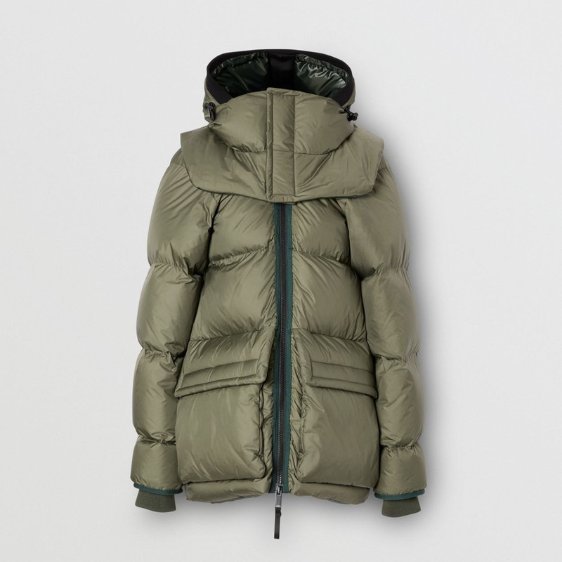 Sleeveless Wool Trench Coat with Detachable Puffer 12