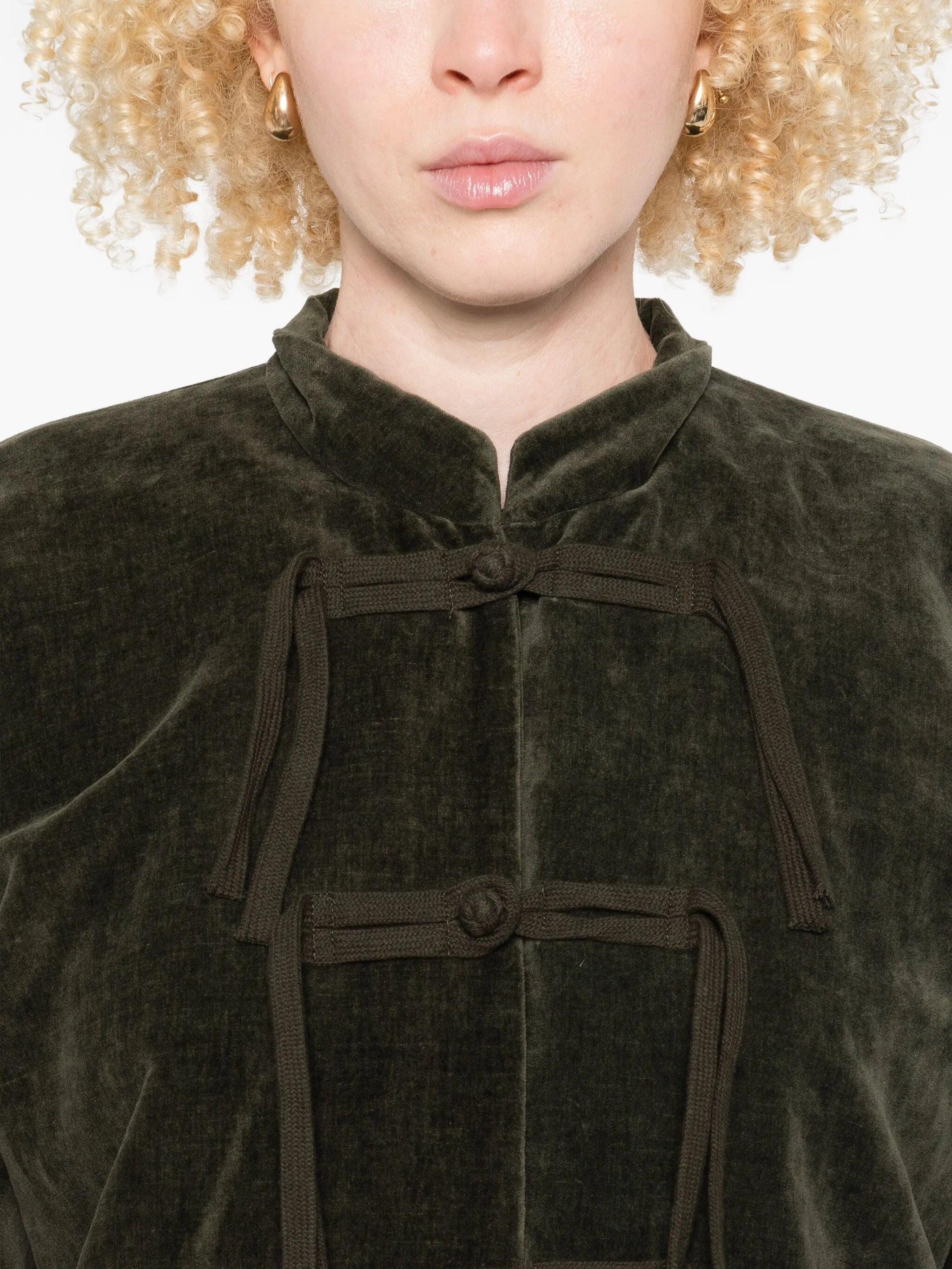 Uma Wang Knotted Velvet Jacket - 4