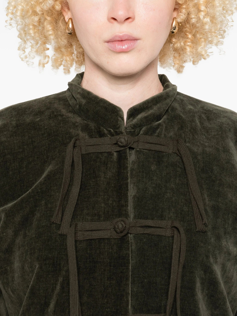 Uma Wang Knotted Velvet Jacket 4