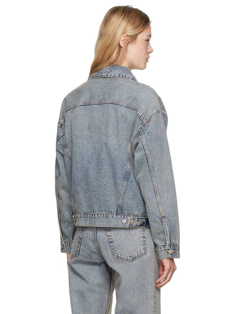 Blue Paneled Denim Jacket 3