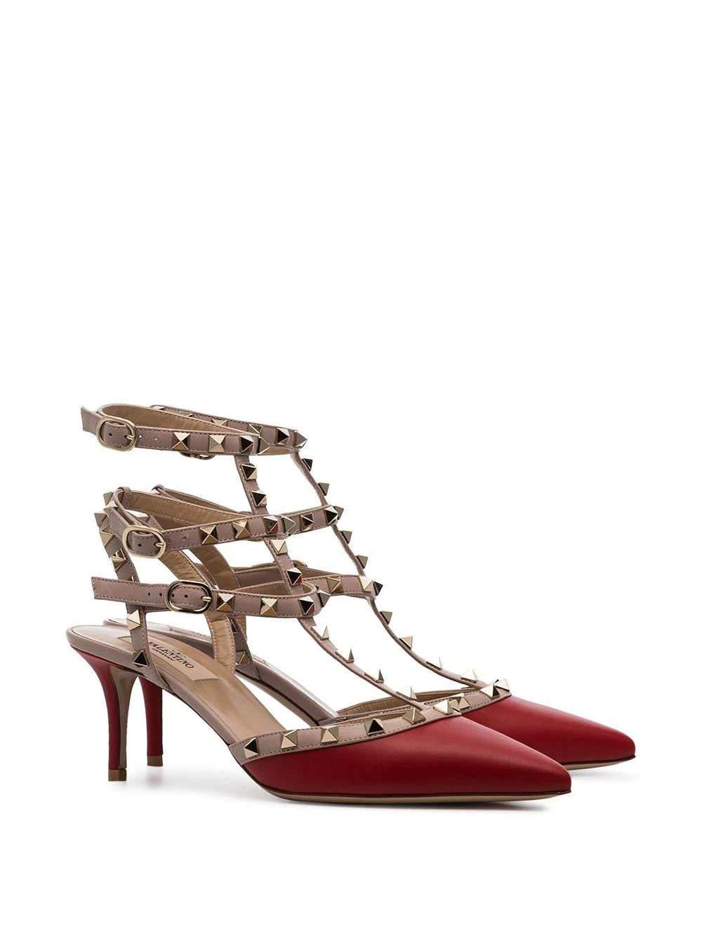 Rockstud 65mm caged pumps - 2