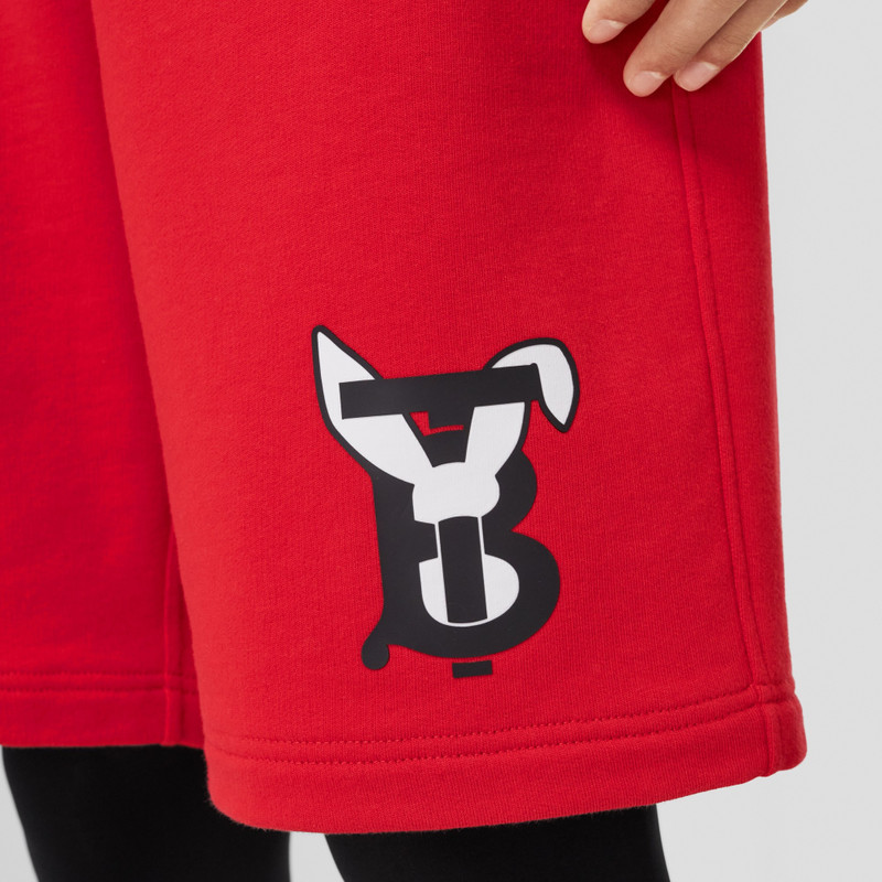 Burberry Rabbit Print Cotton Shorts outlook