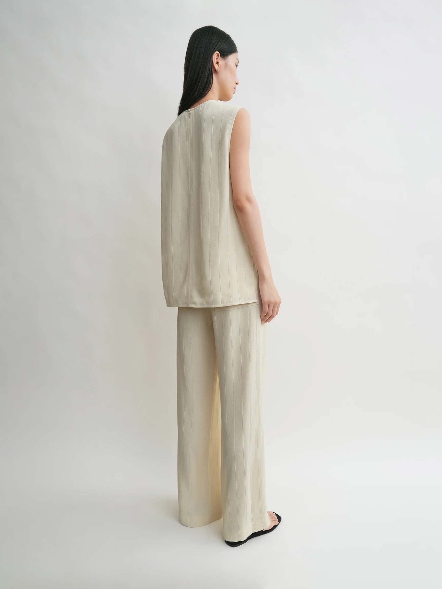 STRIPED LINEN BLOUSE - 3