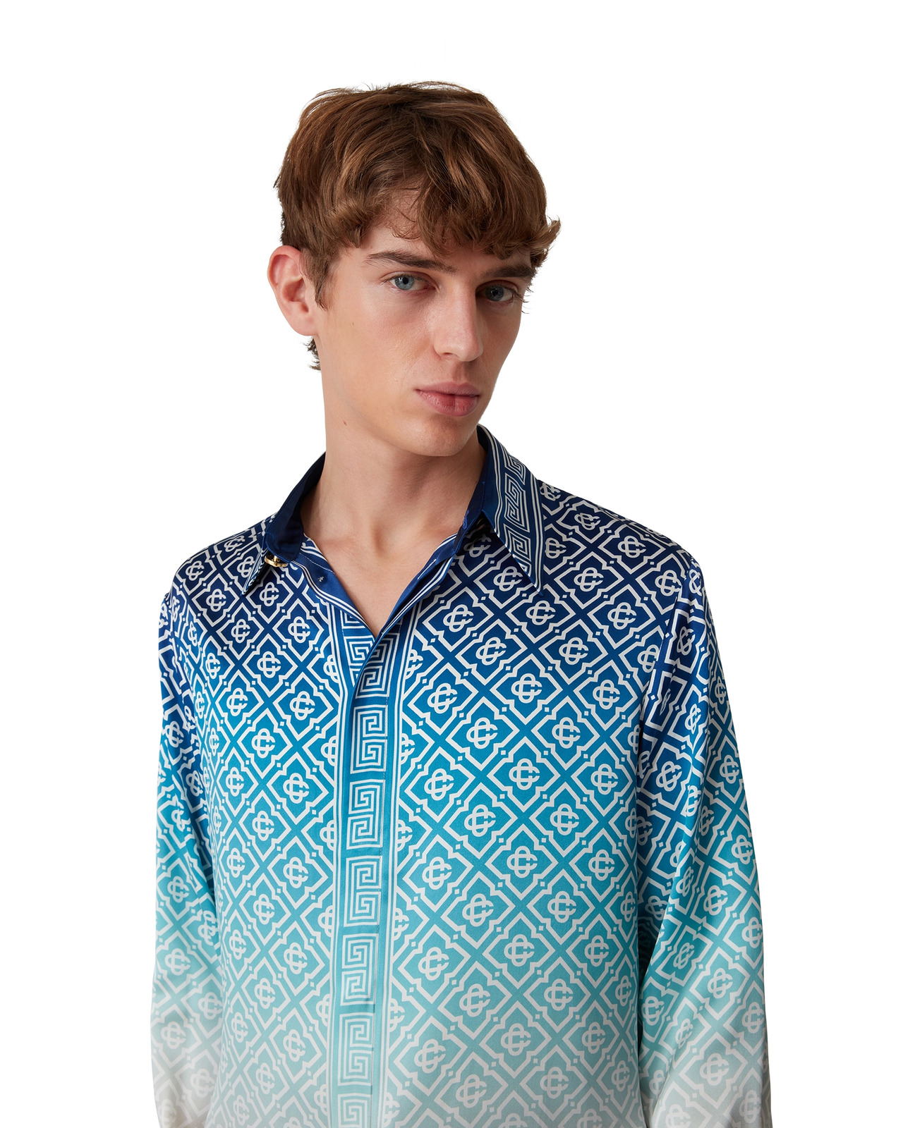 Jacquard Gradient Silk Shirt | Casablanca Paris - 5