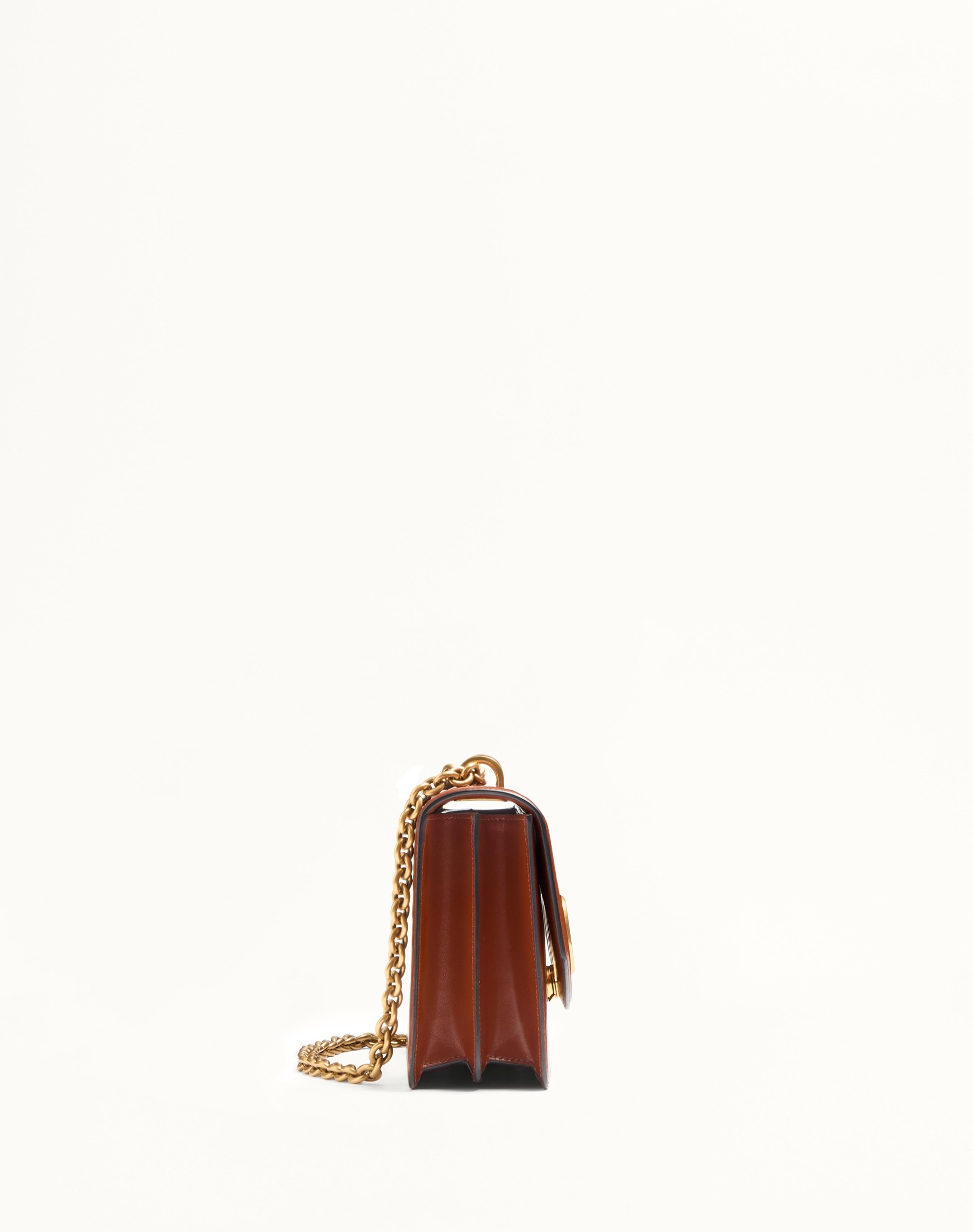 VALENTINO GARAVANI VAIN SHOULDER BAG IN SHINY CALFSKIN - 4