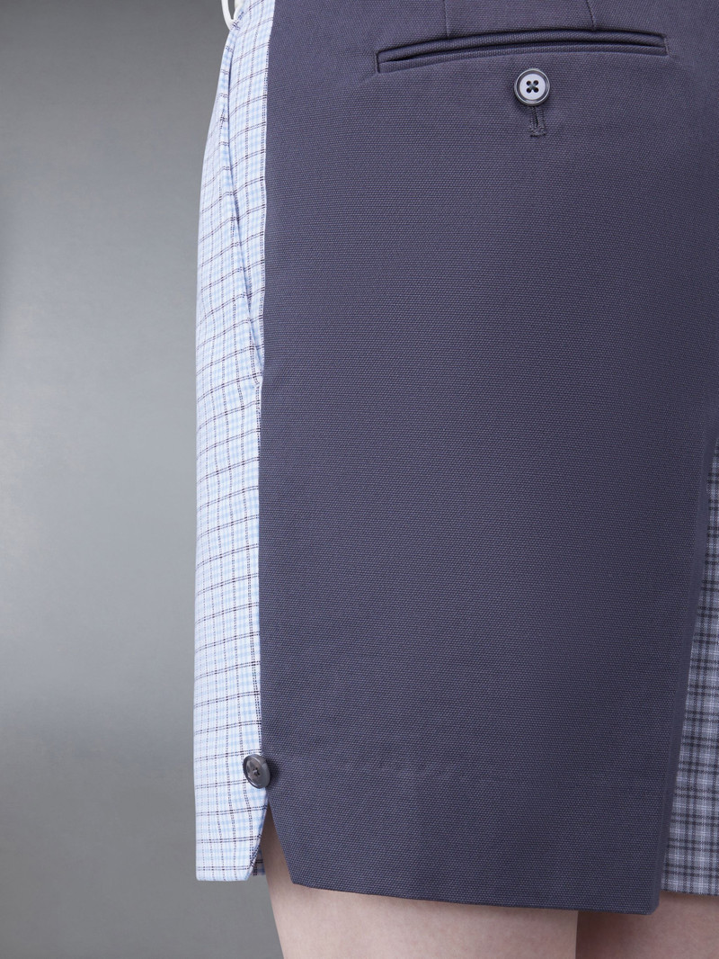 Funmix Check Crepe Low Rise Mini Short 4