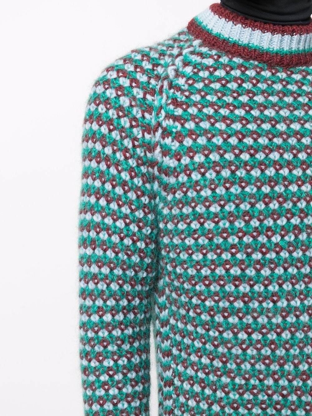 patterned-knit jumper - 5