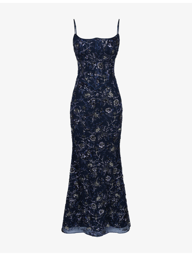 Naima Embellished Mesh Maxi Dress 1