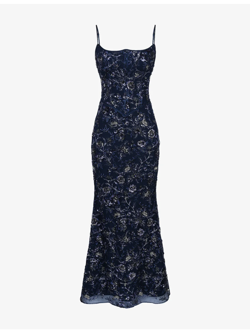 Naima Embellished Mesh Maxi Dress - 1