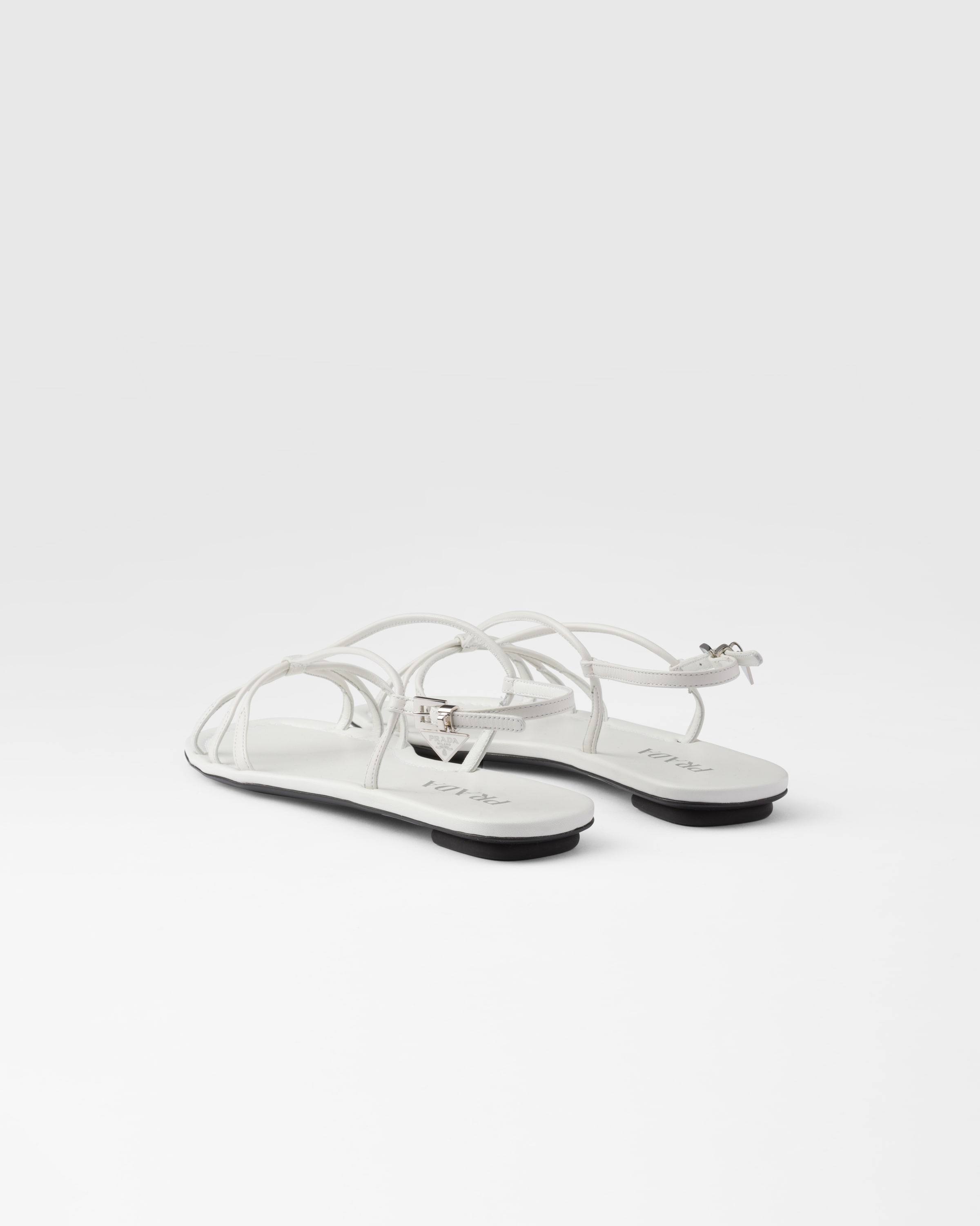 Flat leather sandals - 4