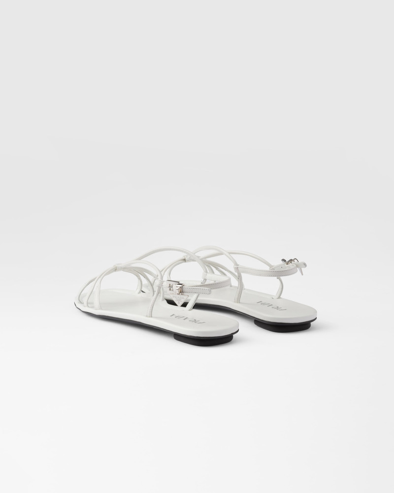 Flat leather sandals 4
