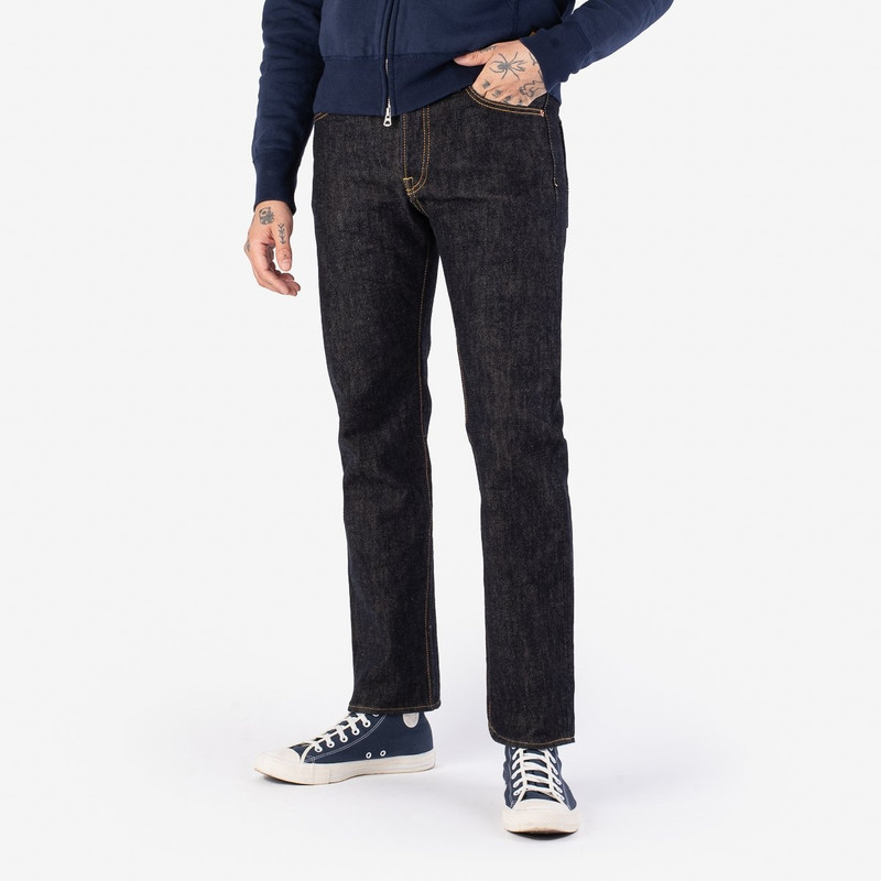 Iron Heart IH-666-SST 21oz Shinayaka Selvedge Denim Slim Straight Jeans - Indigo outlook